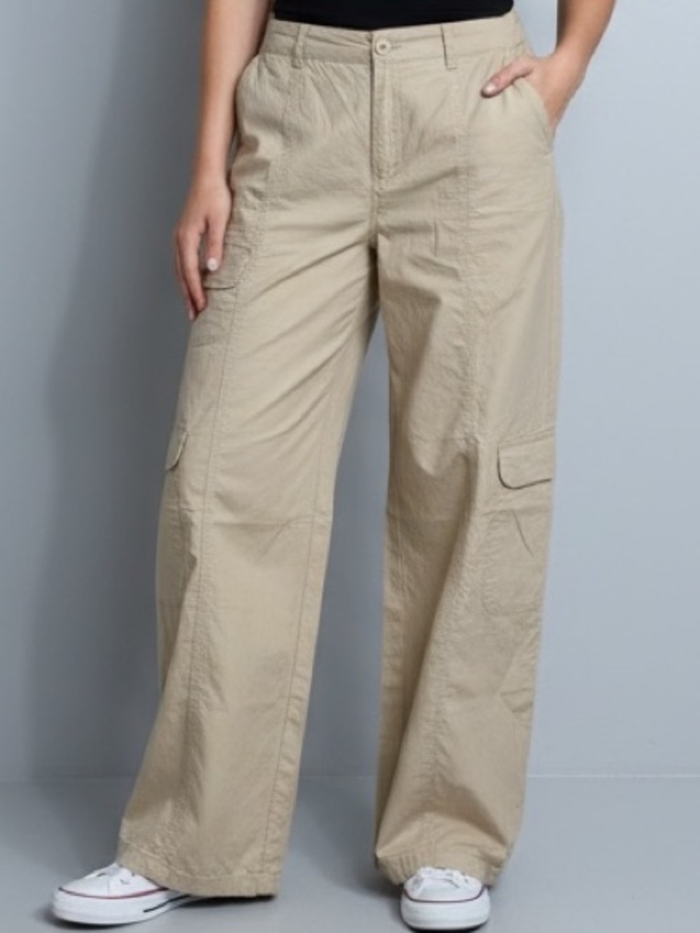 Wild Fable Wide-Leg Cargo Pants Tan